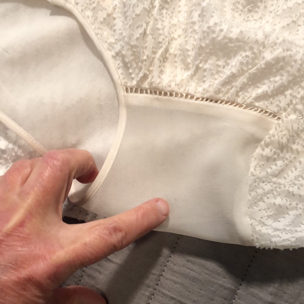 Rebecca Taylor silk, cotton textured blouse - Picture 13 of 15